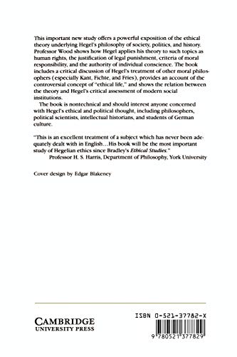 Hegel's Ethical Thought