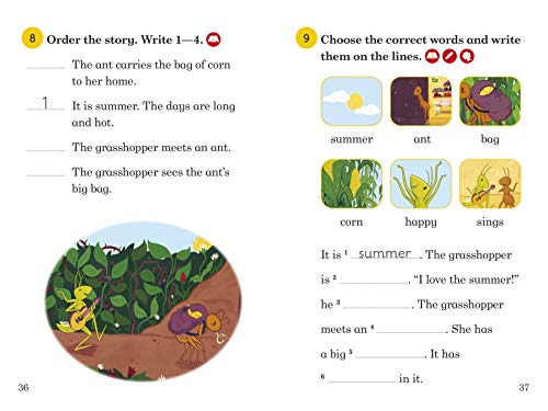 Ladybird Readers Level 1 - The Ant and the Grasshopper (ELT Graded Reader) - Retail Maharaj
