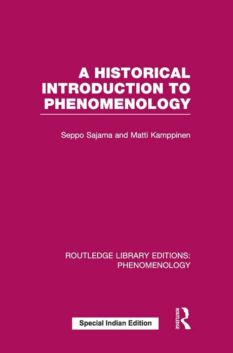 A Historical Introduction to Phenomenology - Retail Maharaj
