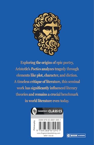 Poetics by Aristotle (Pocket Classics) - A Masterpiece on Ancient Greek Philosophy,Literary Criticism,Epic Poetry,Classical Literature,Philosophical Discourse,Theoretical Framework - Retail Maharaj
