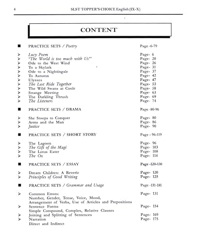 SLST Guide Topper's Choice English IX-X, SSC/MSC Exam Preparation with Practice Sets and MCQs - Retail Maharaj