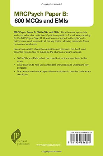 MRCPsych Paper B: 600 MCQs and EMIs
