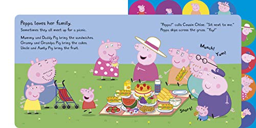 Peppa Pig: Peppa and Family: Tabbed Board Book - Retail Maharaj