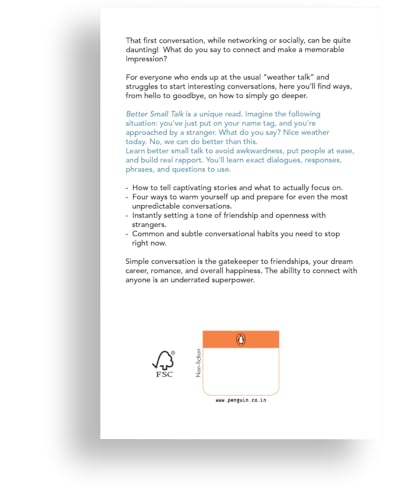 Better Small Talk: Talk to Anyone, Avoid Awkwardness, Generate Deep Conversations and Make Real Friends - Retail Maharaj