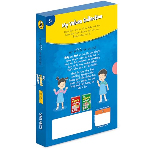 My Book of Values: Box Set 3 | A Set of 6 Exciting Story cum Activity Books | Illustrated Storybooks on Values and Good Behaviour | Patience, Inclusivity, Fairness, Responsibility, Kindness, Routine | Ages 5 + - Retail Maharaj