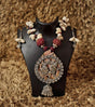 Tribal Fusion Shell Necklace – Handcrafted Statement Jewellery | Ethnic Cowrie Shell Pendant Necklace - Retail Maharaj
