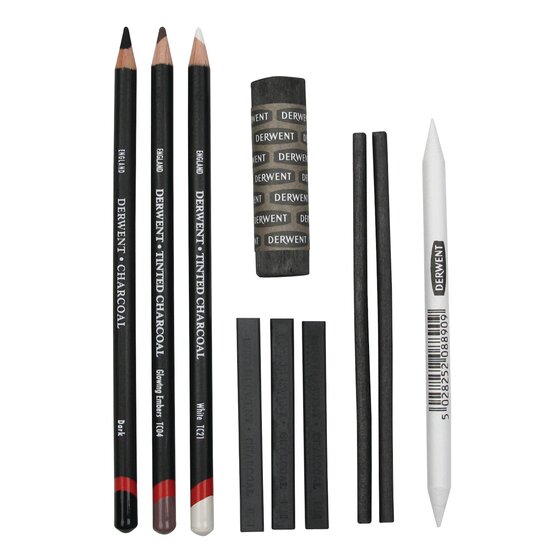 Derwent Charcoal Media Collection Set of 10