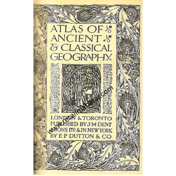 Atlas of Ancient and Classical Geography - Retail Maharaj