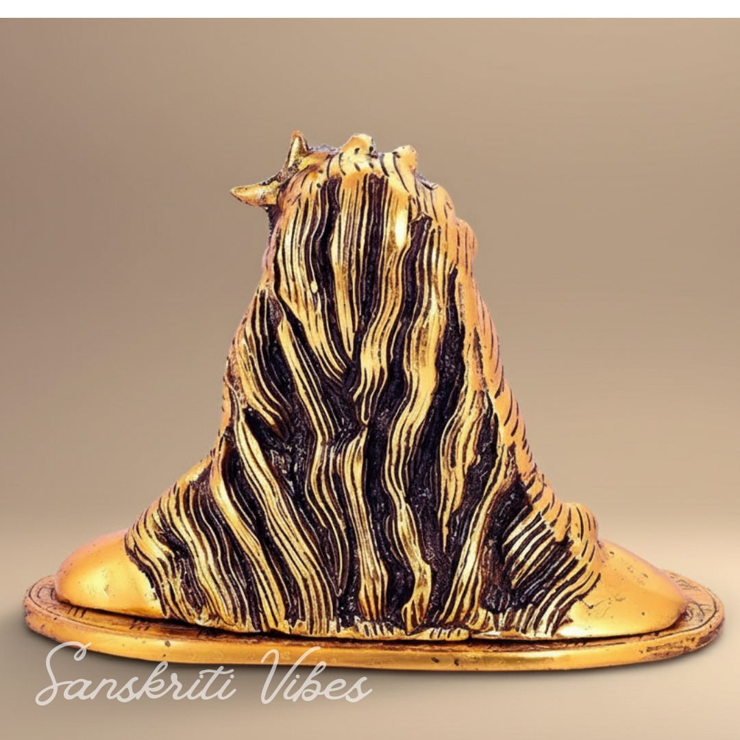 Adiyogi Shiva Metal Statue Murti for Car Dashboard Desk Mandir Puja Meditation Spiritual Home Decor Showpiece