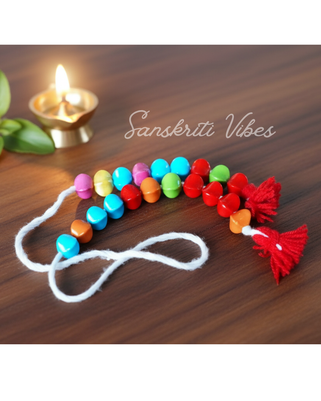 Sakshi Counter Mala – 20 Beads Japa Counter for Chanting, Meditation, and Prayer
