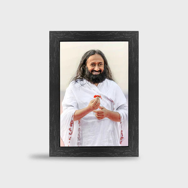 Photo Frame 4 x 6 inch | Premium Frame featuring Gurudev Sri Sri Ravi Shankar - Retail Maharaj