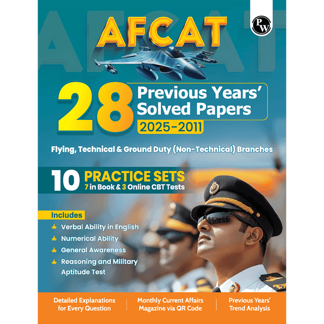 28 AFCAT Previous Years Solved Papers (2025 - 2011) For Flying, Technical & Ground Duty (Non-Technical) Branches For 2025-26 Exam | Previous Year Questions | PYQs | Fully Solved - Retail Maharaj