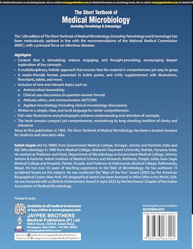 THE SHORT TEXTBOOK OF MEDICAL MICROBIOLOGY (INCLUDING PARASITOLOGY & ENTOMOLOGY)