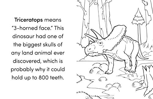 Dinosaur Book for Kids: Coloring Fun and Awesome Facts