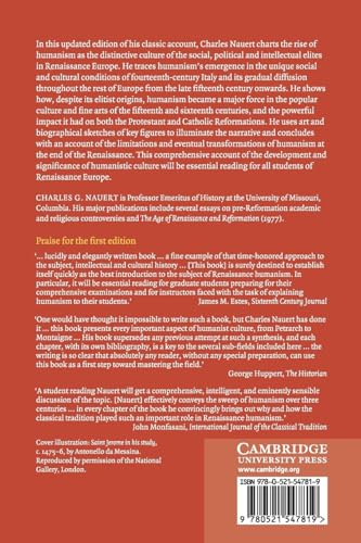 Humanism And the Culture of Renaissance Europe: 37 (New Approaches to European History)