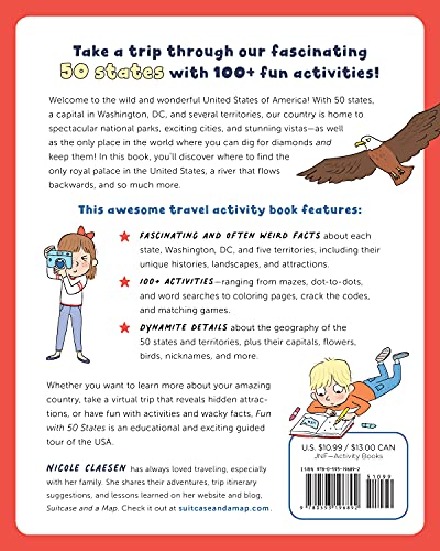 Fun with 50 States: A Big Activity Book for Kids about the Amazing United States