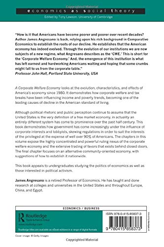 A Corporate Welfare Economy (Economics as Social Theory) - Retail Maharaj