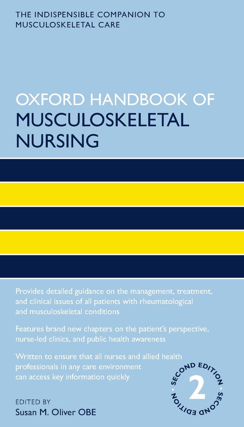 OXFORD HANDBOOK OF MUSCULOSKELETAL NURSING 2E OHN PAPER (Oxford Handbooks in Nursing) - Retail Maharaj