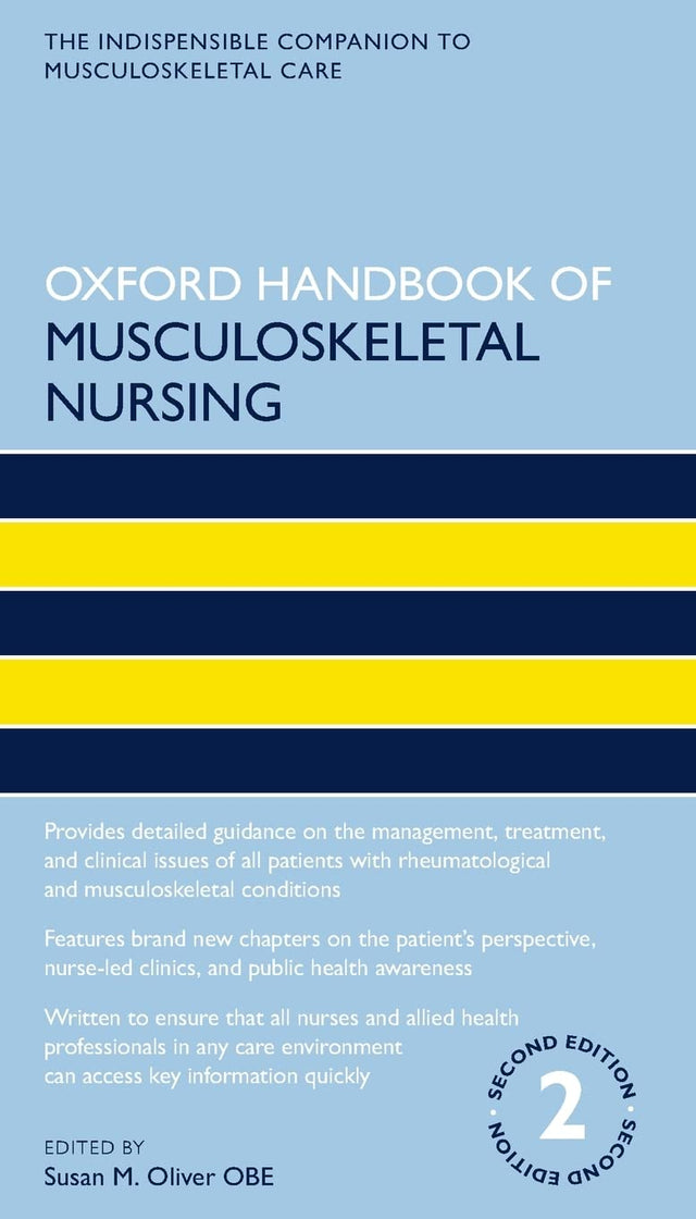 OXFORD HANDBOOK OF MUSCULOSKELETAL NURSING 2E OHN PAPER (Oxford Handbooks in Nursing) - Retail Maharaj