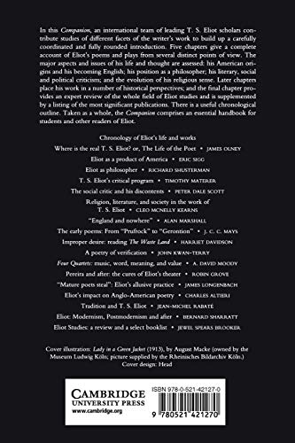The Cambridge Companion to T. S. Eliot (Cambridge Companions to Literature)