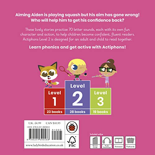 Actiphons Level 2 Book 14 Aiming Aiden: Learn phonics and get active with Actiphons! - Retail Maharaj