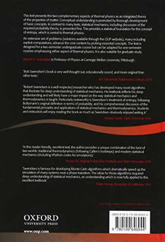 An Introduction to Statistical Mechanics and Thermodynamics (Oxford Graduate Texts) - Retail Maharaj
