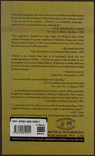 Gods, Sages and Kings: Vedic Secrets of Ancient Civilization - Retail Maharaj