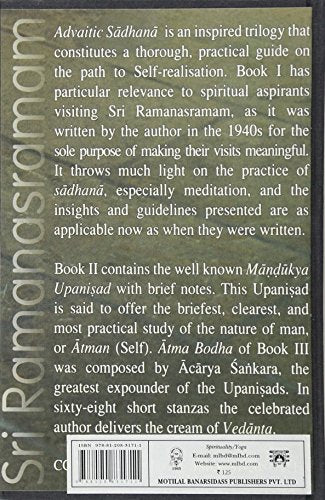 Advaitic Sadhana: The Yoga of Direct Liberation Containing English Translations of Mandukyopanisad and Atma Bodha - Retail Maharaj