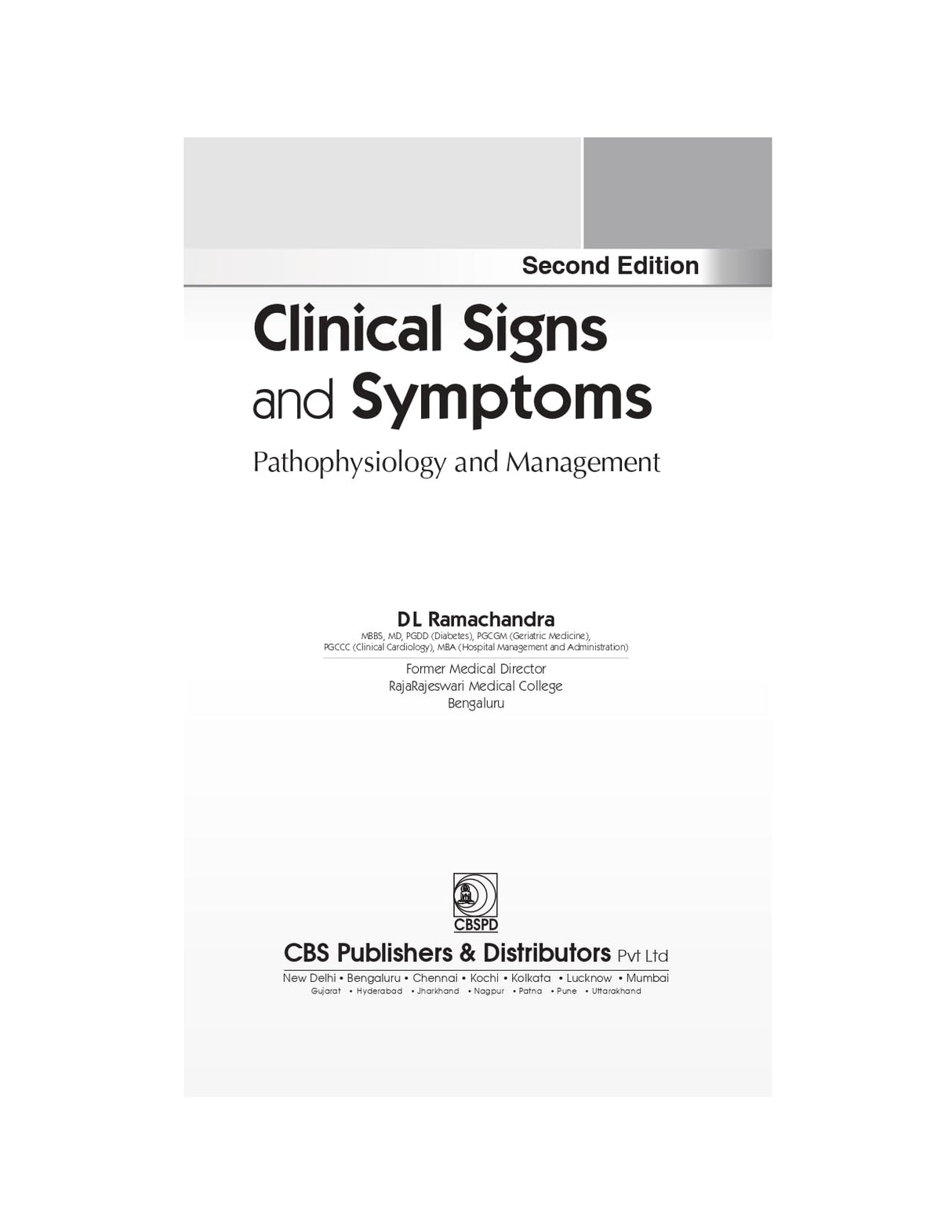 Clinical Signs and Symptoms 2/e, Pathophysiology and Management - 2025