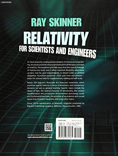 Relativity for Scientists and Engineers (Dover Books on Physics) - Retail Maharaj
