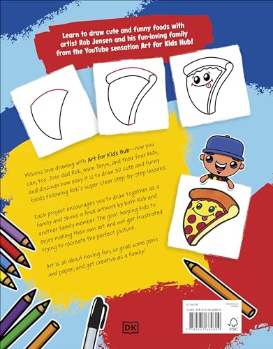 Draw with Art for Kids Hub Cute and Funny Foods - Retail Maharaj