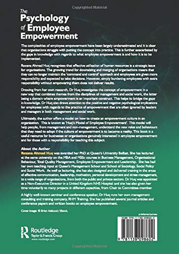 The Psychology of Employee Empowerment: Concepts, Critical Themes and a Framework for Implementation - Retail Maharaj