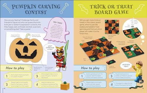 The LEGO Halloween Games Book: Ideas for 50 Games, Challenges, Puzzles, and Activities - Retail Maharaj