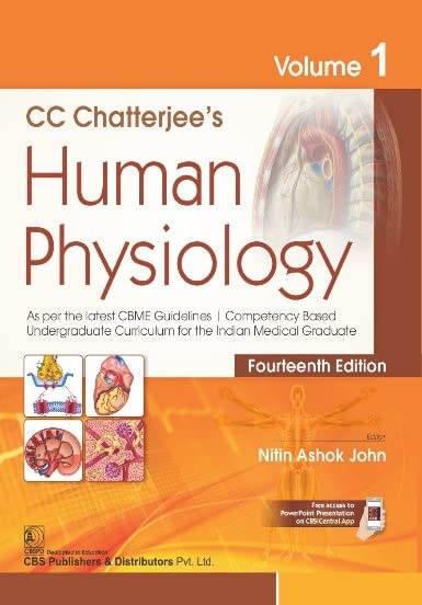 Old Edition - C C CHATTERJEES HUMAN PHYSIOLOGY 14ED VOL 1 (PB 2022) - Retail Maharaj