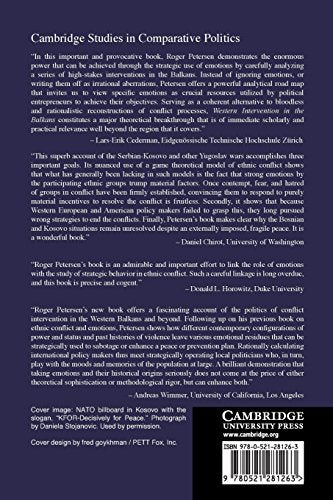 Western Intervention in the Balkans: The Strategic Use of Emotion in Conflict (Cambridge Studies in Comparative Politics) - Retail Maharaj
