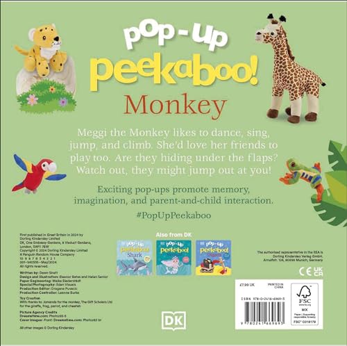 Pop-Up Peekaboo! Monkey: Pop-Up Surprise Under Every Flap! - Retail Maharaj