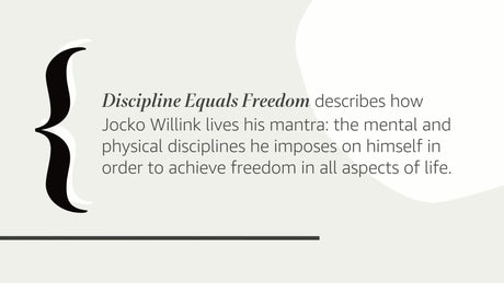 Discipline Equals Freedom : Field Manual Mk1-MOD1 - Retail Maharaj