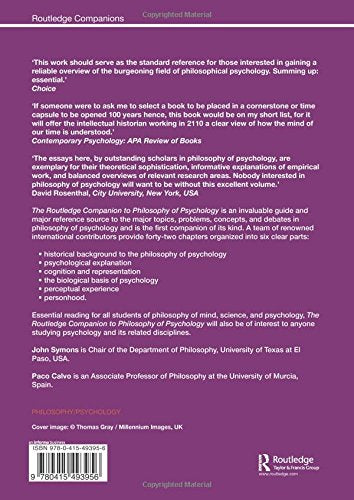 The Routledge Companion to Philosophy of Psychology (Routledge Philosophy Companions) - Retail Maharaj