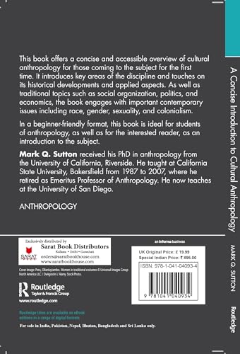 A Concise Introduction to Cultural Anthropology - Retail Maharaj