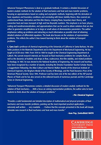 Advanced Transport Phenomena