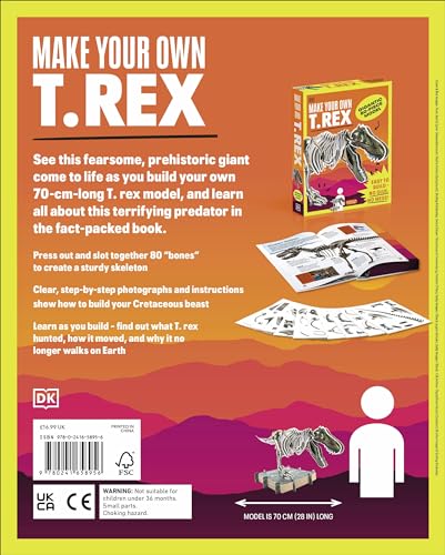 Make Your Own T. Rex: Easy to Build - No Glue, No Mess! - Retail Maharaj