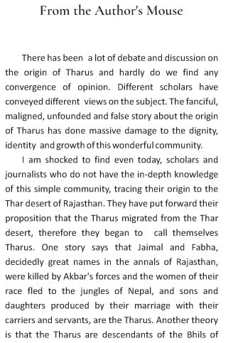 DEMYSTIFYING THE ORIGIN OF THARUS