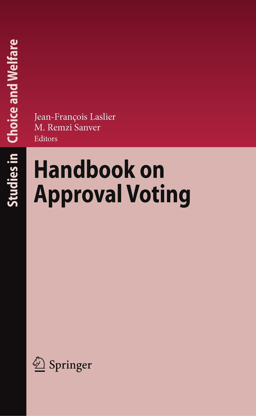 Handbook on Approval Voting (Studies in Choice and Welfare) - Retail Maharaj