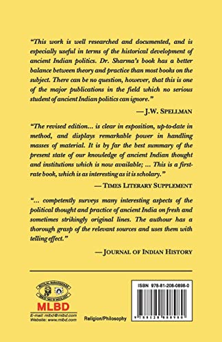 Aspects of Political Ideas and Institutions in Ancient India - Retail Maharaj