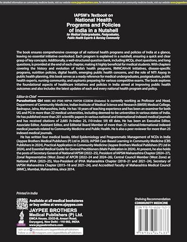 IAPSM'S TEXTBOOK ON NATIONAL HEALTH PROGRAMS AND POLICIESOF INDIA IN A NUTSHELL
