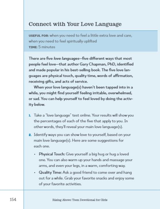 Rising Above: Teen Devotional for Girls: Prayers and Activities to Help Manage Anxiety