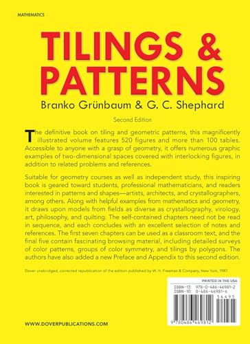 Tilings and Patterns: Second Edition (Dover Books on Mathematics) - Retail Maharaj
