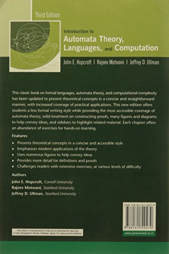 Introduction to Automata Theory, Languages, and Computation, 3e - Retail Maharaj
