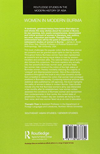 Women in Modern Burma (Routledge Studies in the Modern History of Asia) - Retail Maharaj