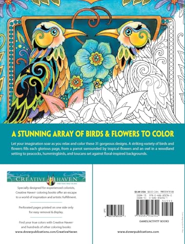 Creative Haven Birds and Blossoms Coloring Book - Retail Maharaj